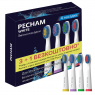 Насадки до електричної зубної щітки Pecham White Travel PC-081, середньої жорсткості (4 шт)