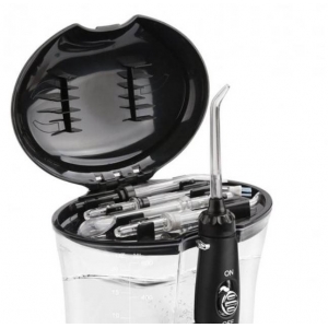 Іригатор для ротової порожнини Pecham Professional White/Black Edition, 7 насадок