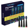 Насадки до електричної зубної щітки Pecham Black Travel PC-080, середньої жорсткості (4 шт)