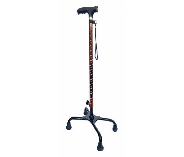 Трость четырехопорная телескопическая с увеличенной опорой (регулируемая высота), Тип 1064 Торос Груп