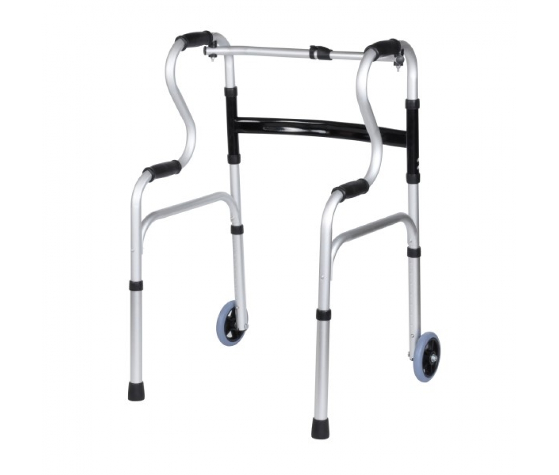 Ходунки регулируемые 3 в 1 шагающие складные (2 колеса) Торос-Груп 804E Тип 1067 