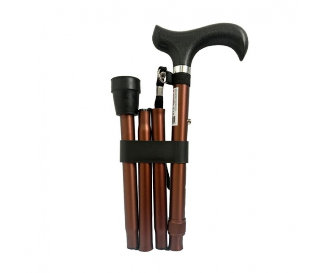 Трость складная телескопическая GB-820 Toros-Group, Тип 1085 (коричневая) Трость складная телескопическая GB-820 Toros-Group, Тип 1085 (коричневая)