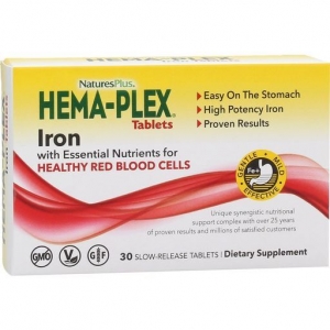 Комплекс вітамінів та мінералів Hema-Plex Natures Plus, 30 таблеток (блістер) Комплекс вітамінів та мінералів Hema-Plex Natures Plus, 30 таблеток (блістер)