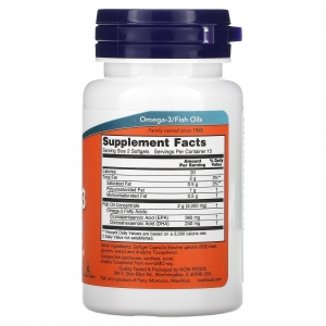 Омега-3, риб'ячий жир Now Foods Omega-3 Fish Oil 1000 mg (30 капсул) Омега-3, риб'ячий жир Now Foods Omega-3 Fish Oil 1000 mg (30 капсул)