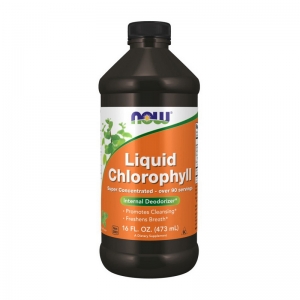 Рідкий хлорофіл для очищення організму, Now Foods Liquid Chlorophyll Mint, 473 мл