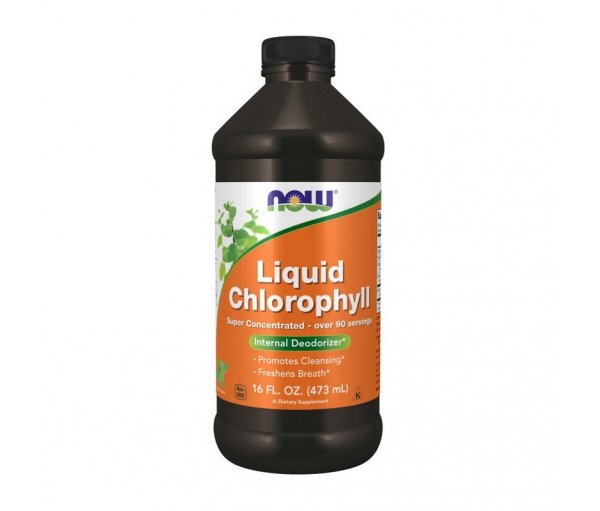 Рідкий хлорофіл для очищення організму, Now Foods Liquid Chlorophyll Mint, 473 мл
