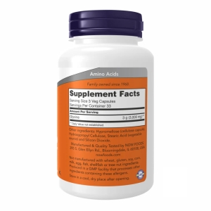 Гліцин для нервової системи Now Foods Glycine 1000 mg Veg Capsules (100 капсул) Гліцин для нервової системи Now Foods Glycine 1000 mg Veg Capsules (100 капсул)