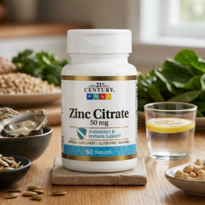 Цинк цитрат 21st Century Zinc Citrate 50 mg 60 таблеток