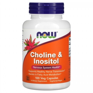 Холін та інозитол (Вітаміни B-4 та B-8) Now Foods Choline & Inositol 250/250 мг (100 капсул) Холін та інозитол (Вітаміни B-4 та B-8) Now Foods Choline & Inositol 250/250 мг (100 капсул)