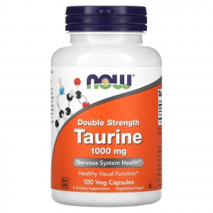 Таурін, подвійна сила, Now Foods Taurine 1000 mg Double Strength (100 капсул) Таурін, подвійна сила, Now Foods Taurine 1000 mg Double Strength (100 капсул)