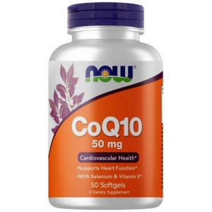 Коензим (вироблення клітинної енергії) Now Foods CoQ10 50 mg (50 капсул) Коензим (вироблення клітинної енергії) Now Foods CoQ10 50 mg (50 капсул)