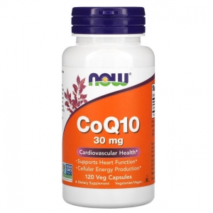 Коензим (вироблення клітинної енергії) Now Foods CoQ10 30 mg (120 капсул)