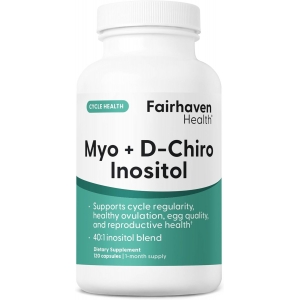 Міо-інозитол для репродуктивного здоров'я Fairhaven Health Myo+D-Chiro Inositol (120 капсул)
