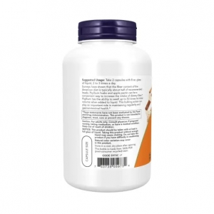 Лушпиння насіння подорожника для здоров'я кишечника Psyllium Husk Caps 700 mg Now Foods (180 капсул)
