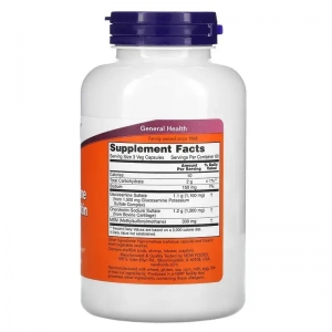 Глюкозамін та хондроїтин з MСM для здоров'я суглобів, Now Foods Glucosamine & Chondroitin (180 капсул)