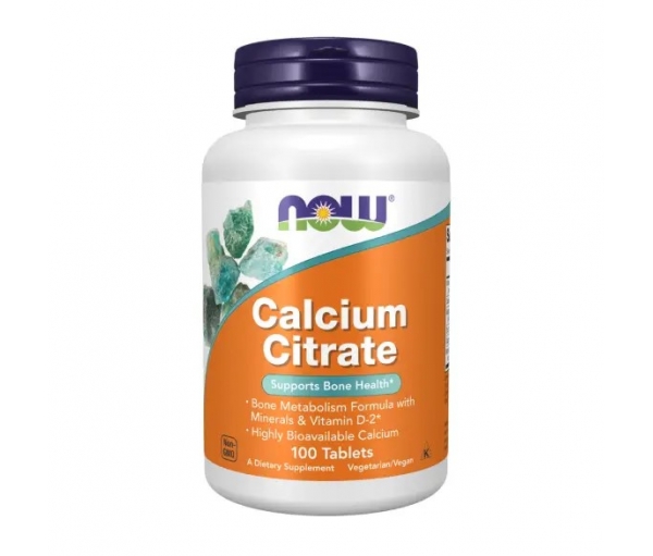 Кальцій цитрат для здоров'я кісток, Now Foods Calcium Citrate (100 таблеток) Кальцій цитрат для здоров'я кісток, Now Foods Calcium Citrate (100 таблеток)