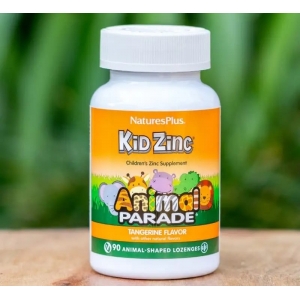 Цинк для дітей Natures Plus Kid Zinc Animal Parade (90 пастилок) зі смаком мандарину