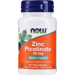 Піколінат цинку біодобавка, Now Foods Zinc Picolinate 50 mg (60 капсул)