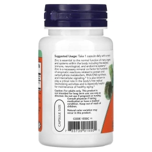 Піколінат цинку біодобавка, Now Foods Zinc Picolinate 50 mg (60 капсул)