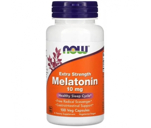Мелатонін для здорового сну, Now Foods Melatonin 10 mg (100 капсул) Мелатонін для здорового сну, Now Foods Melatonin 10 mg (100 капсул)
