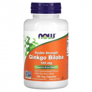 Гінкго Білоба для нормальної діяльності мозку, Now Foods Ginkgo Biloba 120 mg (100 капсул) Гінкго Білоба для нормальної діяльності мозку, Now Foods Ginkgo Biloba 120 mg (100 капсул)