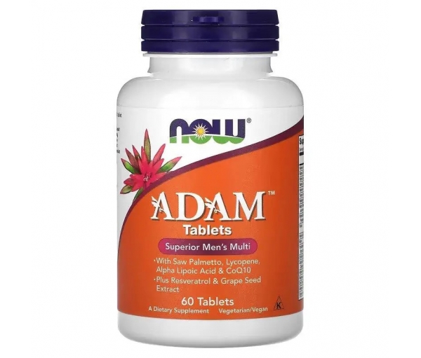 Вітаміни для чоловіків Now Foods ADAM (60 таблеток) Вітаміни для чоловіків Now Foods ADAM (60 таблеток)