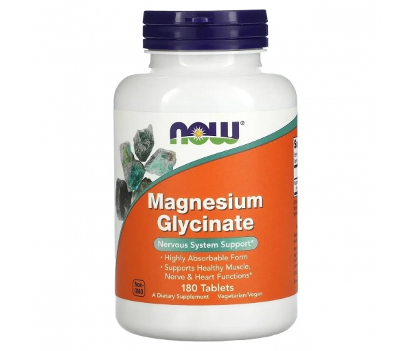 Магній гліцинат Now Foods Magnesium Glycinate (180 таблеток) Магній гліцинат Now Foods Magnesium Glycinate (180 таблеток)