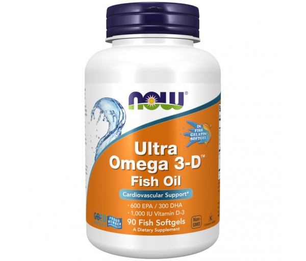 Ультра Омега-3, риб'ячий жир Now Foods Ultra Omega 3-D (90 капсул) Ультра Омега-3, риб'ячий жир Now Foods Ultra Omega 3-D (90 капсул)
