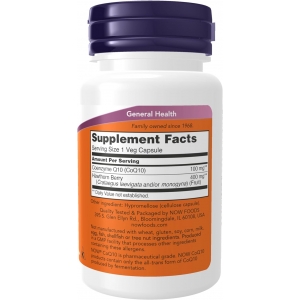 Коензим (вироблення клітинної енергії) Now Foods CoQ10 100 mg (30 капсул)