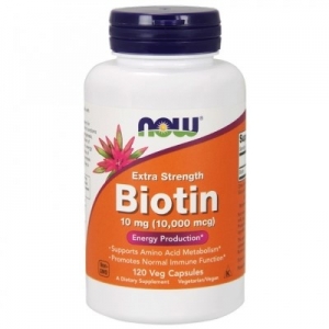 Біотин у капсулах, Now Foods Biotin 10,000 mcg (120 капсул)