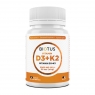 Вітамін D3+К2 для здоров'я кісток та зубів Biotus Vitamin D3+K2 5000 МО/50 мкг 60 капсул