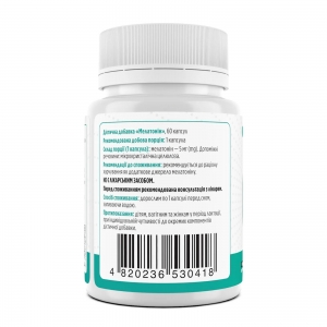 Мелатонін для здорового сну Biotus Melatonin 5 mg 60 капсул Мелатонін для здорового сну Biotus Melatonin 5 mg 60 капсул