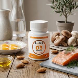 Вітамін D3 для здоров'я кісток та зубів Biotus Vitamin D3 25 мкг 1000 МО 60 капсул Вітамін D3 для здоров'я кісток та зубів Biotus Vitamin D3 25 мкг 1000 МО 60 капсул