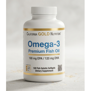 Омега-3 риб'ячий жир преміум-класу California Gold Nutrition Omega-3 Premium Fish Oil 100 капсул