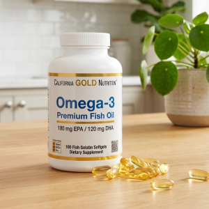 Омега-3 риб'ячий жир преміум-класу California Gold Nutrition Omega-3 Premium Fish Oil 100 капсул
