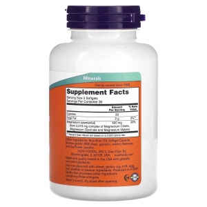 Магній Цитрат Now Foods Magnesium Citrate (180 капсул)