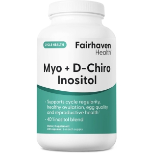Міо-інозитол для репродуктивного здоров'я Fairhaven Health Myo+D-Chiro Inositol (240 капсул) Міо-інозитол для репродуктивного здоров'я Fairhaven Health Myo+D-Chiro Inositol (240 капсул)