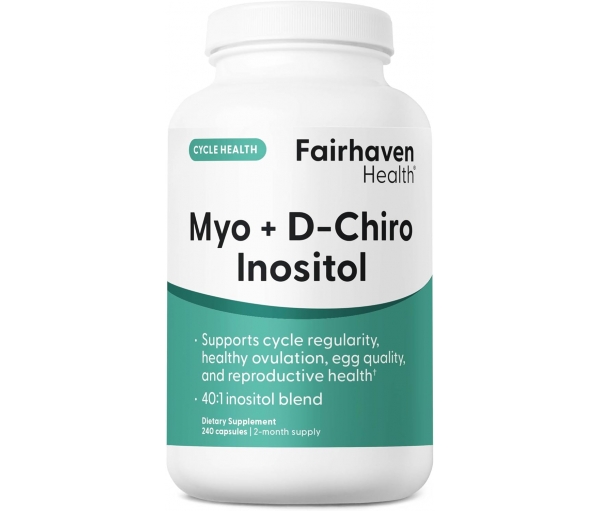 Міо-інозитол для репродуктивного здоров'я Fairhaven Health Myo+D-Chiro Inositol (240 капсул) Міо-інозитол для репродуктивного здоров'я Fairhaven Health Myo+D-Chiro Inositol (240 капсул)