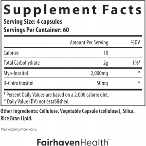 Міо-інозитол для репродуктивного здоров'я Fairhaven Health Myo+D-Chiro Inositol (240 капсул) Міо-інозитол для репродуктивного здоров'я Fairhaven Health Myo+D-Chiro Inositol (240 капсул)
