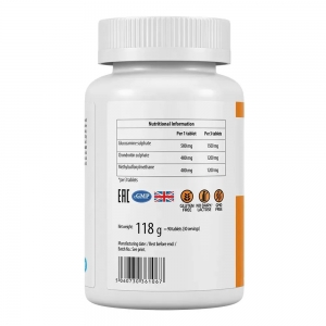 Глюкозамін та хондроїтин з MСM для здоров'я суглобів, Ultra Vit Glucosamine & Chondroitin & MSM VPlab (90 таблеток)