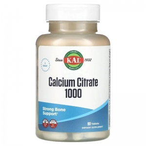 Кальцій цитрат для здоров'я кісток, KAL Calcium Citrate 1000 mg (90 таблеток)