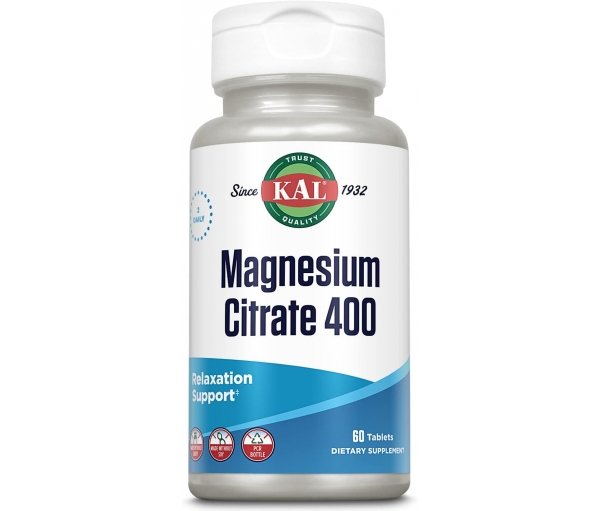 Магній Цитрат Magnesium Citrate 400 mg KAL (60 таблеток)