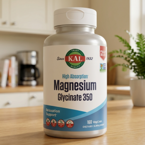 Магній гліцинат з високою абсорбцією KAL Magnesium Glycinate 350 mg (160 капсул)
