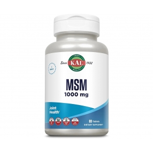 Метилсульфонілметан (МСМ) для зменшення болю в суглобах, KAL MSM 1000 mg (80 таблеток)