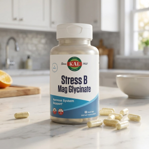 Гліцинат магнію від стресу з вітамінами групи B, KAL Stress B Mag Glycinate, 60 капсул