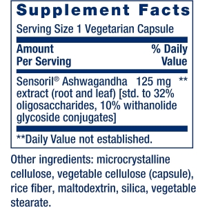 Оптимізований екстракт ашваганди Life Extension Optimized Ashwagandha Extract (60 капсул)