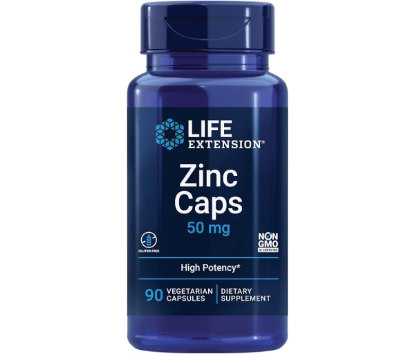 Цинк Life Extension Zinc Caps 50 mg 90 капсул Цинк Life Extension Zinc Caps 50 mg 90 капсул