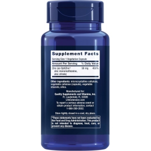 Цинк Life Extension Zinc Caps 50 mg 90 капсул