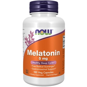 Мелатонін для здорового сну, Now Foods Melatonin 5 mg (180 капсул) Мелатонін для здорового сну, Now Foods Melatonin 5 mg (180 капсул)