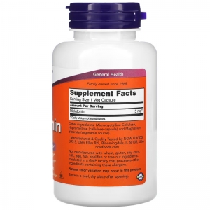 Мелатонін для здорового сну, Now Foods Melatonin 5 mg (180 капсул) Мелатонін для здорового сну, Now Foods Melatonin 5 mg (180 капсул)